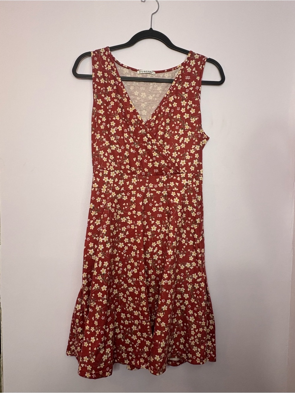 Sleeveless Red Floral V-Neck Dress by Old Navy